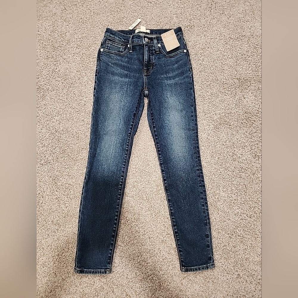 NWT Madewell 24P Mid Rise Skinny Leg Ankle Length Jeans